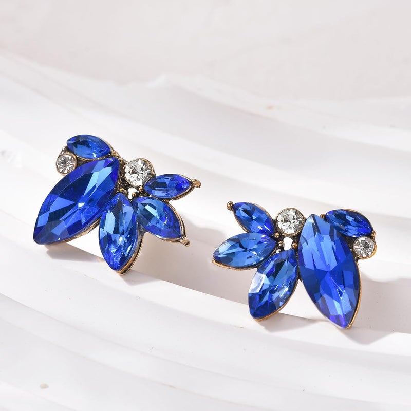 Spiritlele Sparkly Rhinestone Drop Earring Dainty Faux Crystal Earring Studs for Women Wedding Prom Party - Image 4